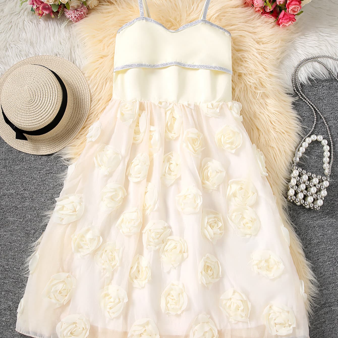 European and American princess dress summer dress 2025 new summer performance style teen dress birthday dress