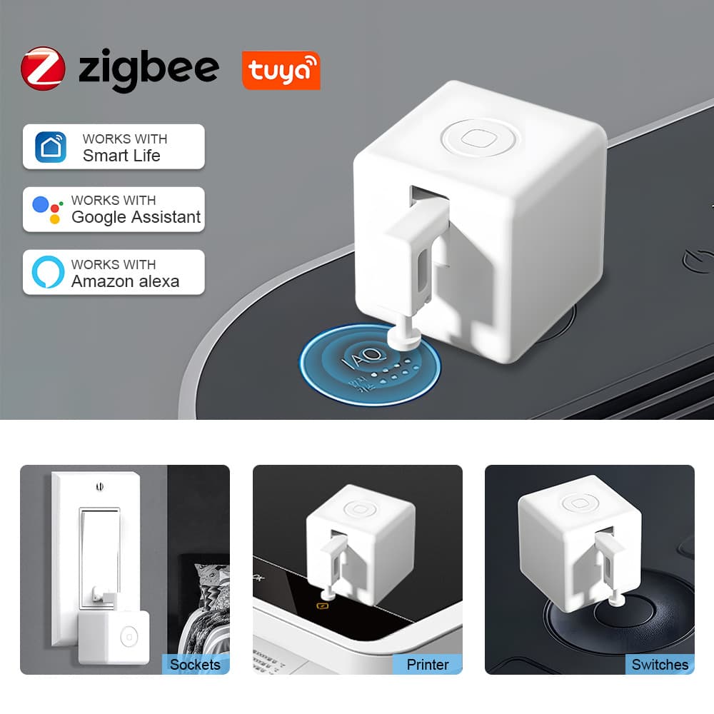 Tuya Smart Zigbee Smart Finger Robot Remote Computer Boot Elevator Call Tool Physical Button