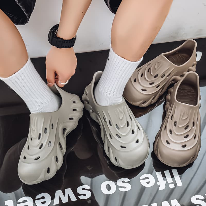 Men's Sporty Slip-On Sandals Soft Bottom Anti-Slip for Outdoor Water Activities Driving Fishing And Casual Wear EVA Material