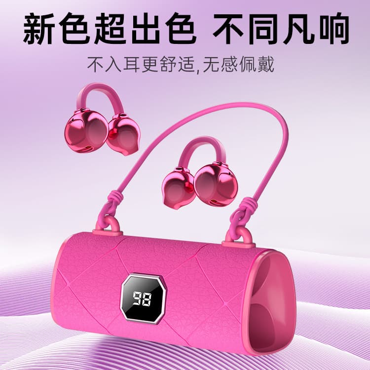 Cross-Border Popular Amazon AI Smart Translation Bluetooth Earphones, True Wireless, Non-In-Ear, Over-Ear Style, Simultaneous Translation