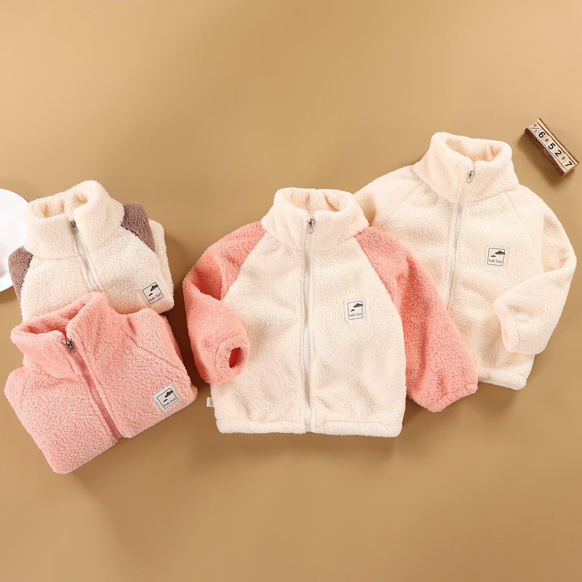 Cloud Fluffy Jacket Children's Casual Stand Collar Warmth Autumn Winter Kids Outerwear Boy Girl Long Sleeve Zipper Cardigan