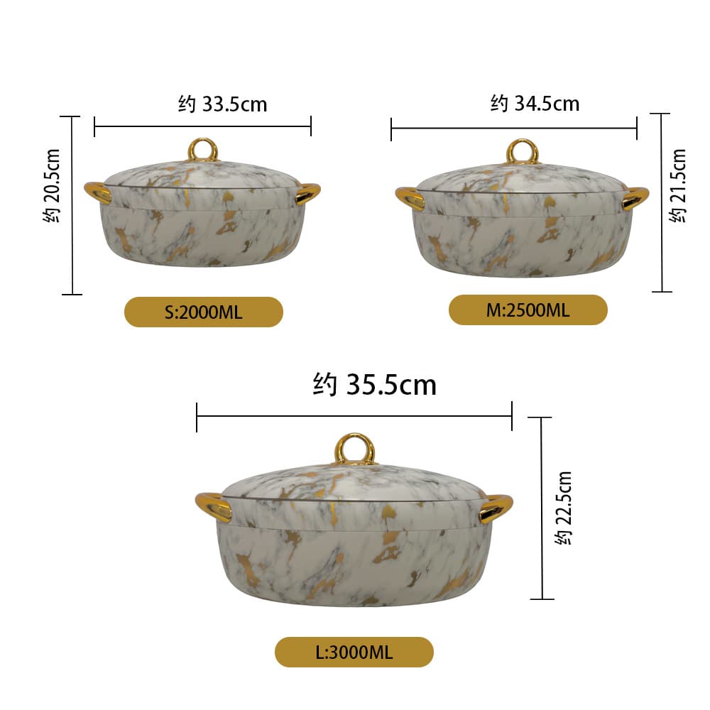 Food Warmer Container factory price direct sales foreign trade 33PCS egg-shaped golden ear insulation box 2L2.5L3L