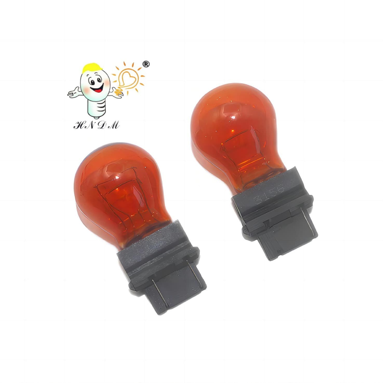 Car Bulb 3157 3156 Amber Brake Light Tail Light Amber Stop Signal Light / Turn Signal Light