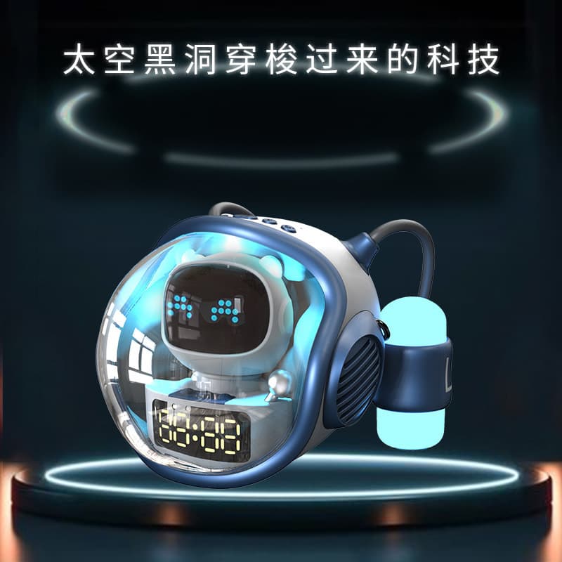 M60 Spaceship Bluetooth Speaker Spacecraft Bluetooth Audio Smart AI Voice Conversation Rhythmic Ambient Light Heavy Bass