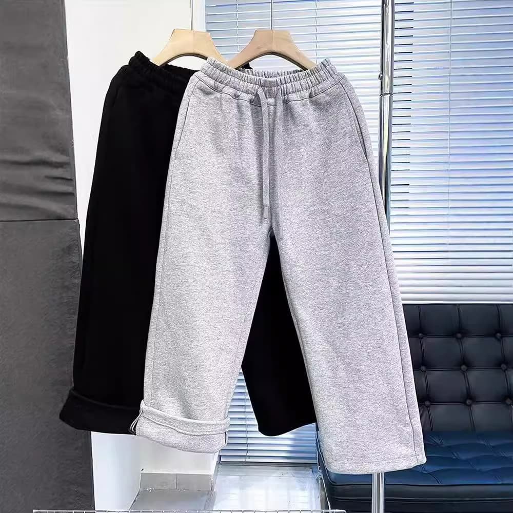 Boys' wide-leg straight casual pants, boys' sweatpants, stylish children's spring and autumn sports trousers, medium and large children's summer clothes