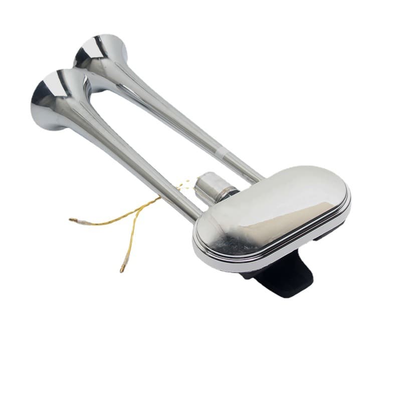 Universal Truck Air Horn for Sinotruk Howo Dongfeng Tianlong 12V/24V Silver Color High Decibel Vehicle Horn for Cars And Trucks