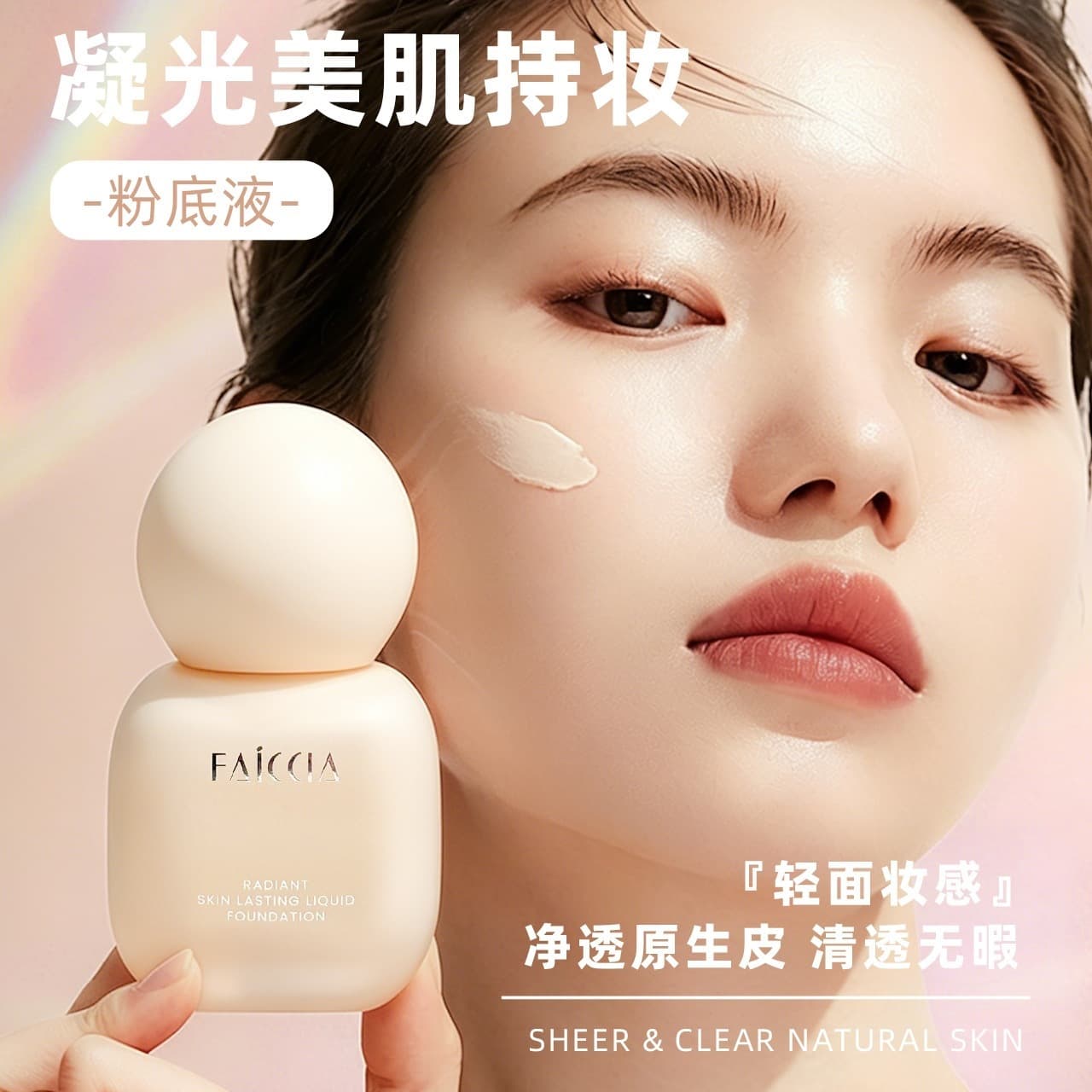 Faiccia Condensing Beauty Skin Lasting Foundation Lightweight Concealer Moisturizing Non-Caking Affordable Makeup Wholesale