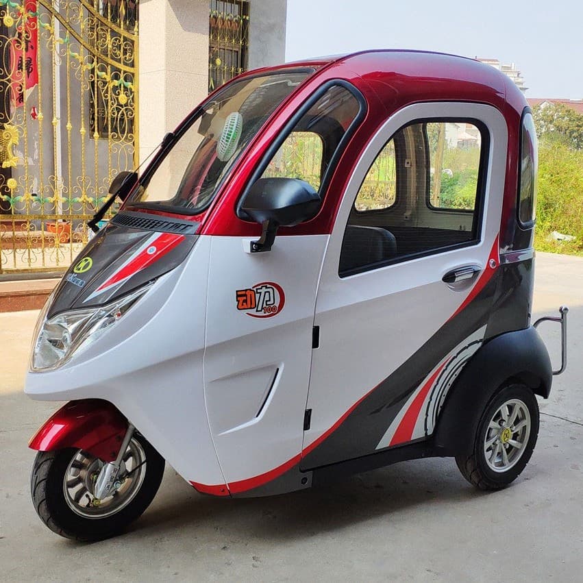 Factory Wholesale 1000CC Fully Enclosed Electric Tricycle Small Battery Car Electric Vehicle Senior Mobility Scooter