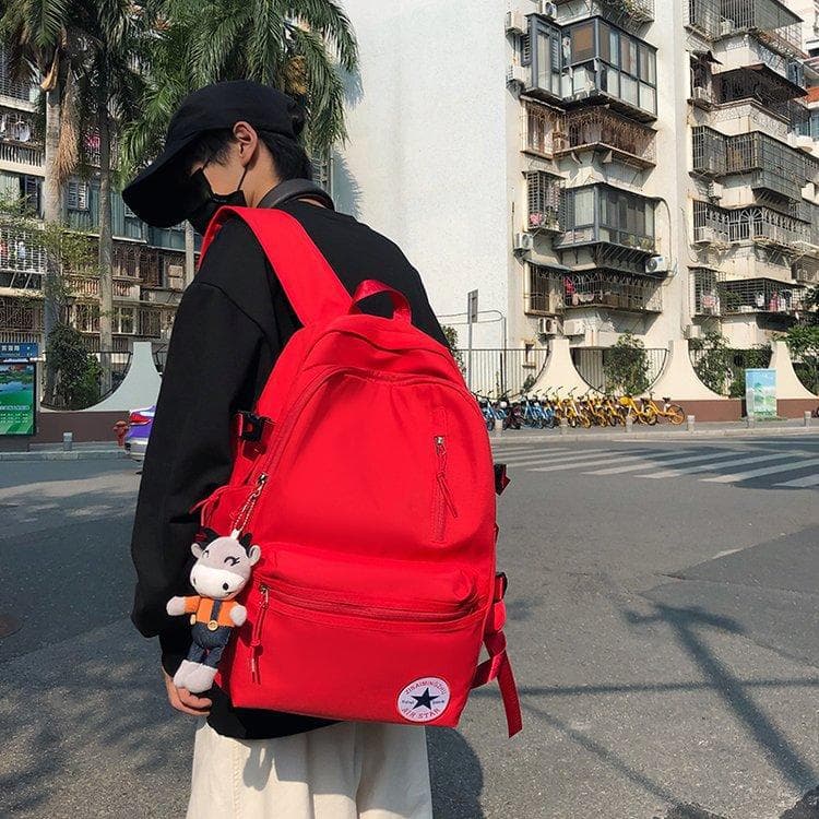 2025 New Style Backpack for Women, Middle School, High School, and College Students, Large Capacity, Ins Simple Travel Backpack for Men