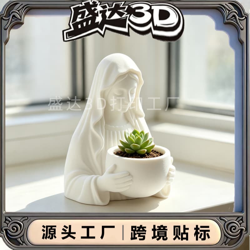 Modern art 3D printing ornaments, healing half-length goddess crafts, desktop decorations, cross-border wholesale