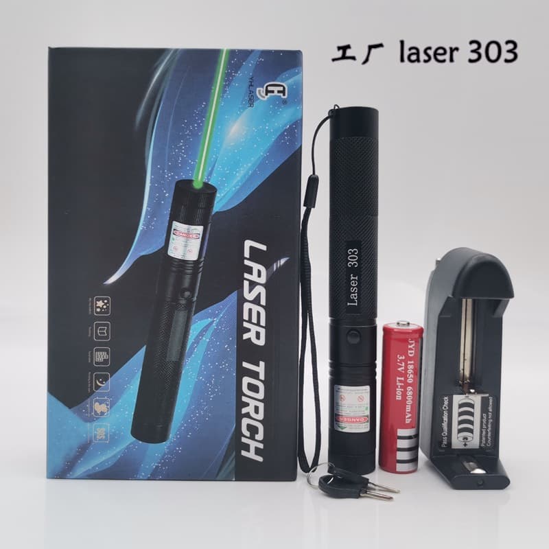 303 Green Starfield Laser Pointer Flashlight for Sales Model Display, Coach Pointer, Presentation Indicator Light