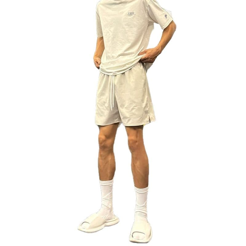 American Style Fitness Shorts for Men 2025 Summer New Korean Trend Casual Lazy Quick-Dry Lounge Shorts