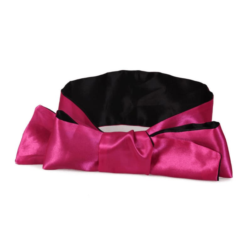 Sexy thick silk eye mask SM flirting bondage black and red eye mask to cover up shame and light-shielding toys men and women sex toys