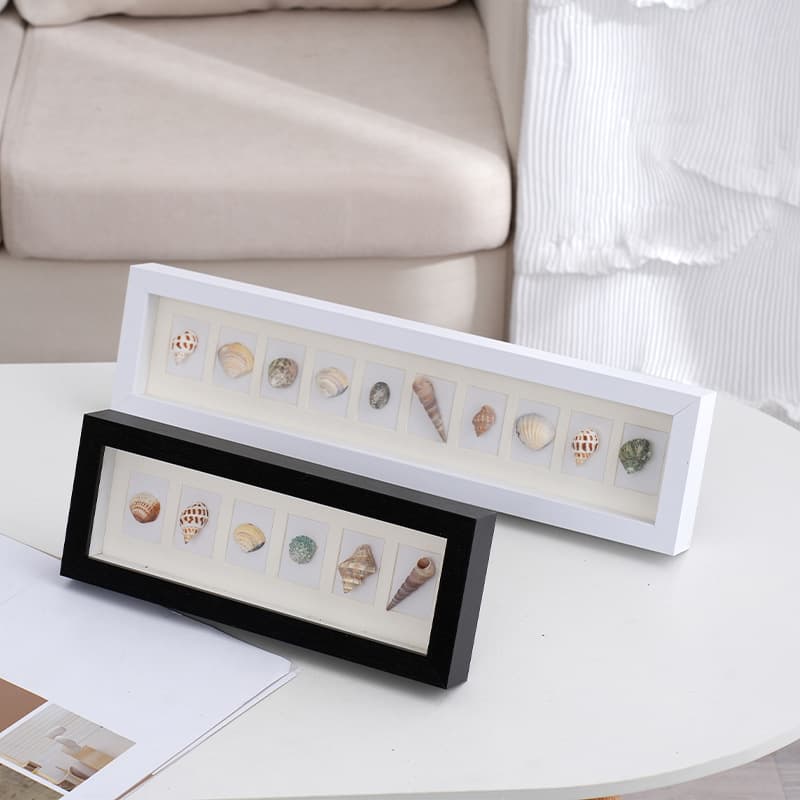 Creative Fashion Rectangular Solid Wood Picture Frame Modern Minimalist Hollow 3D Photo Frame Wall Hanging Decorative Frame