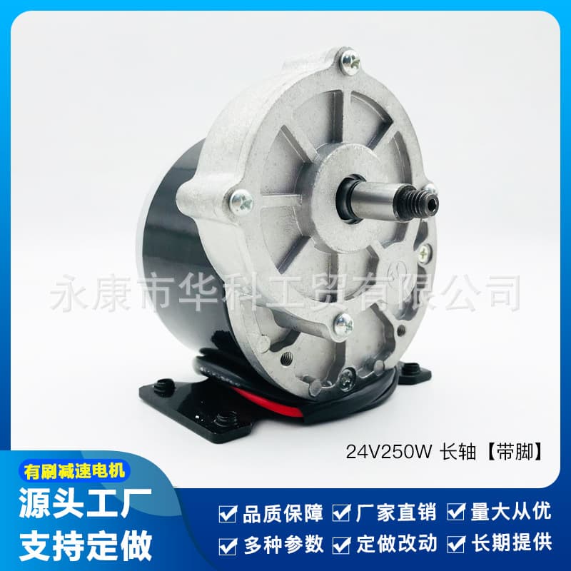 Brushed DC Motor 1016Z24V 250W for Mobility Scooter, Electric Vehicle, Battery Car, Reduction Sweeper, Wheelchair