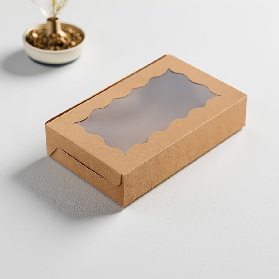 Amazon cross-border baking, pastry, cake, and dessert packaging, windowed white cardboard kraft paper boxes, wholesale and dropshipping.