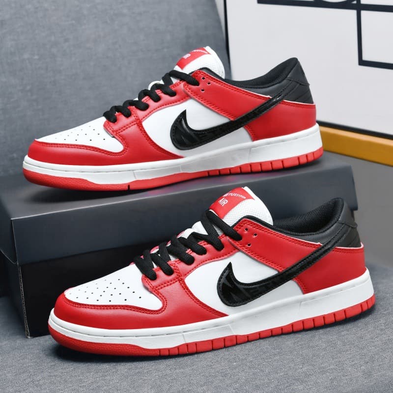 AJ Men's Low-Top Sneakers for Men and Women, Summer New Style Dunk Black-White Panda SB Skate Shoes for Men