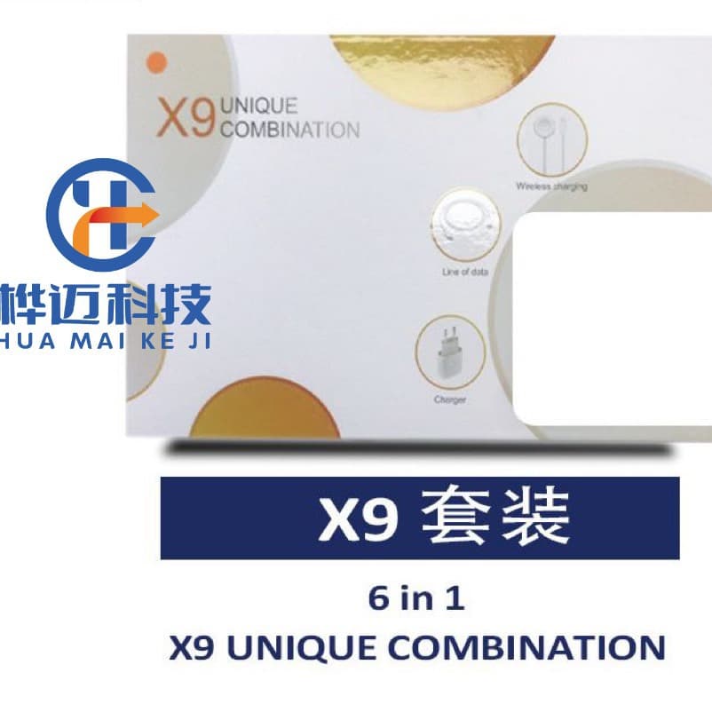 X9 Smartwatch, Huaqiangbei Bluetooth Earphone Combination, Six-Piece Set with Dual Straps, Cross-Border Watch