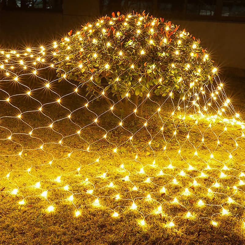 Net Light Fishing Net Light Starry Sky Net Decoration Solar Net Light Outdoor Waterproof Park Decoration LED Net Light Wholesale