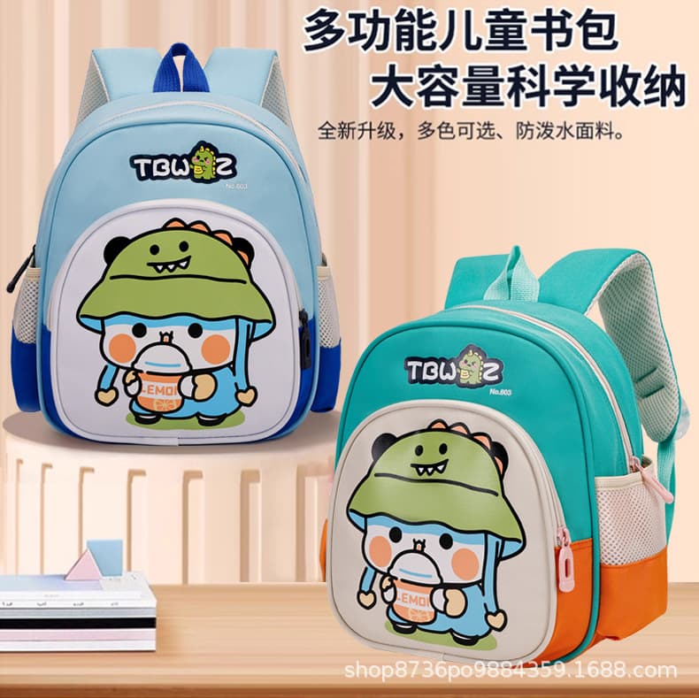 New Cute Cartoon Backpack for Kindergarten Kids Ages 3-5, Spine-Protecting Double-Shoulder Bag for Boys and Girls Preschool
