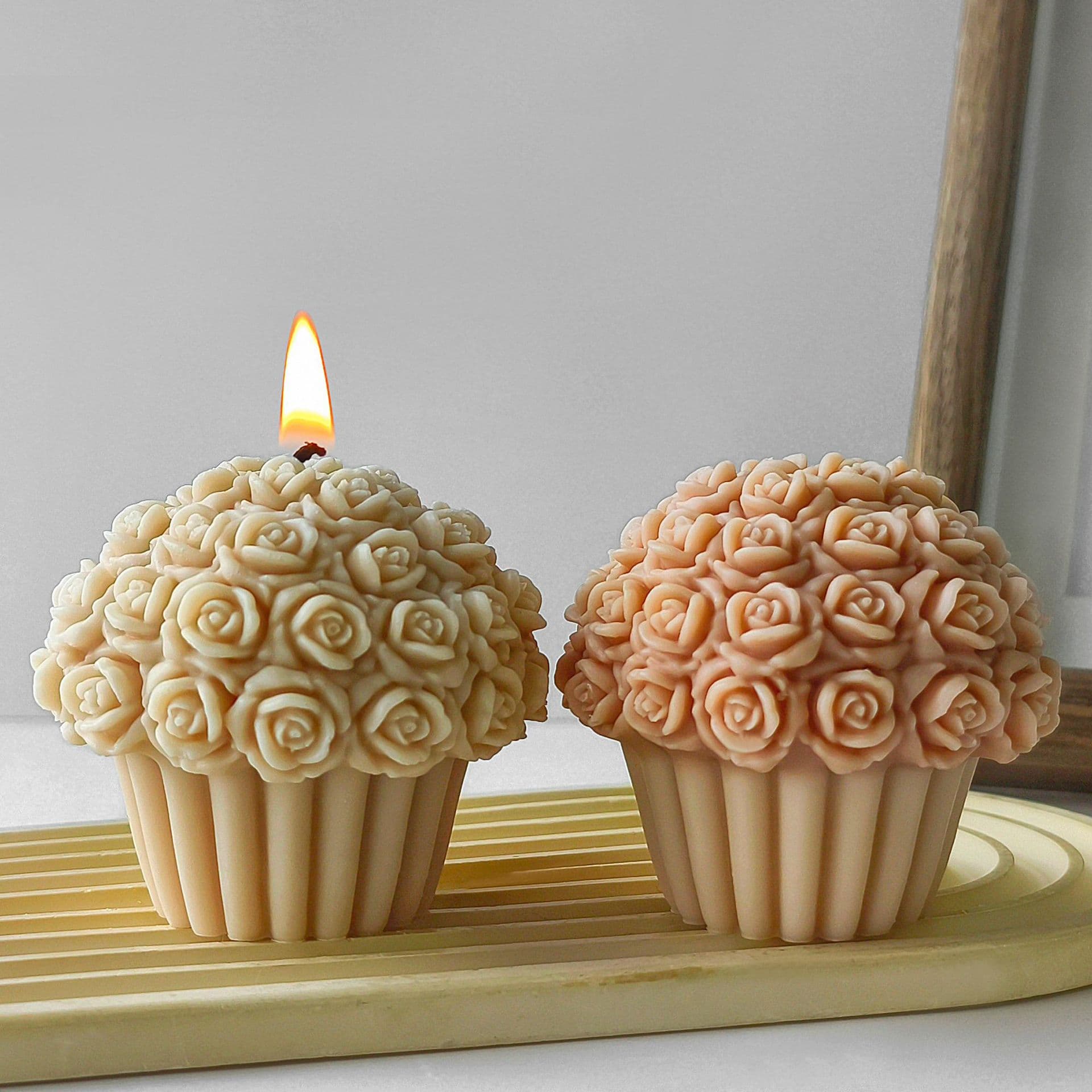 New Basket-Shaped Cake Baking Mold DIY Scented Candle Aroma Stone Gift Plaster Decoration