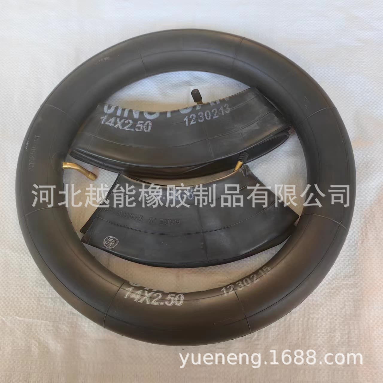 Senior Mobility Scooter 300-8 Butyl Reinforced Straight Valve Bent Valve Inner Tube Electric Vehicle 14x2.50 Bent Valve Inner Tube