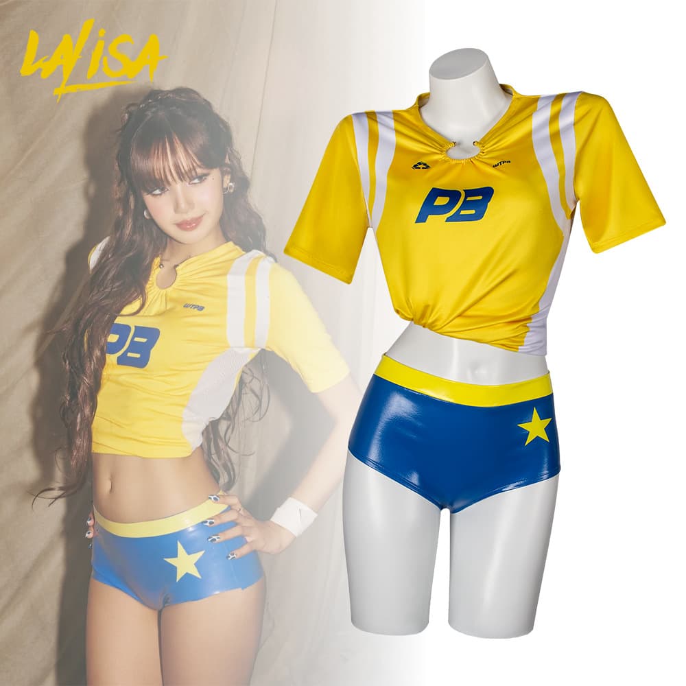 2026 World Cup Lisa Cosplay Full Set Cross-border Goals Stage Outfit FIFA Cosplay Cheerleader Costume
