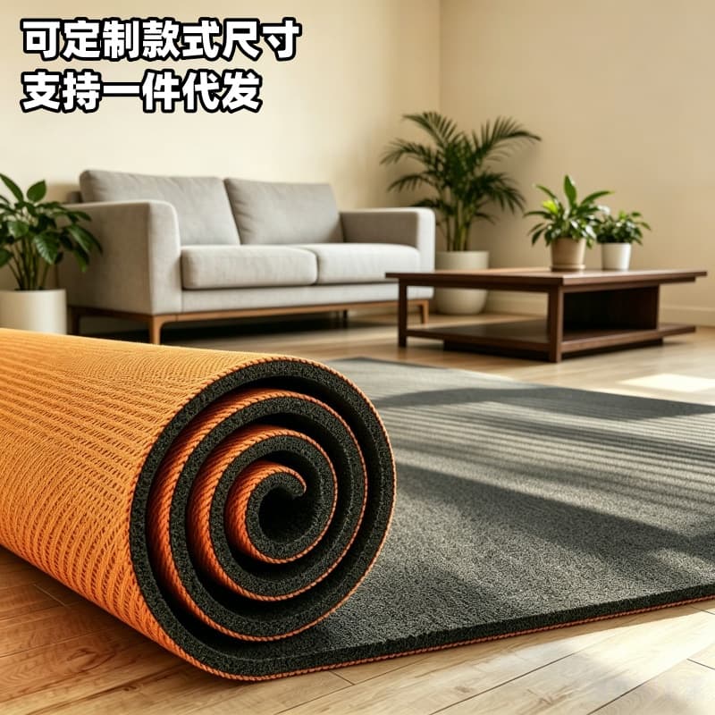 Home Bedroom Sound-Absorbing Carpet, Thick Floor Soundproof Mat, Shock-Absorbing, Indoor Treadmill Fitness Quiet Mat