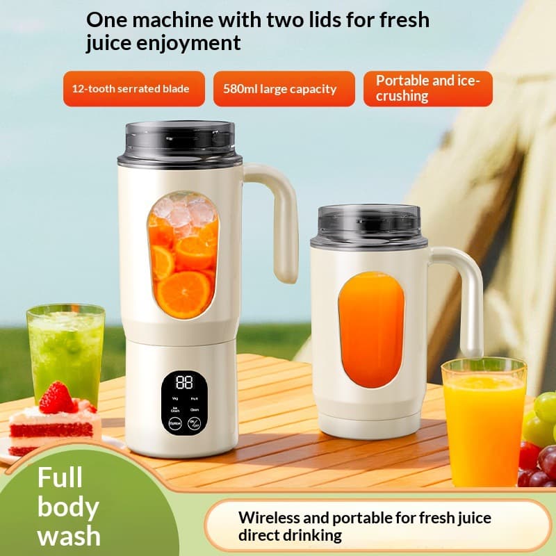 New Cross-Border USB Rechargeable All-in-One Juicer Cup, Portable Electric Juicer for Home, Outdoor, and Kitchen Use