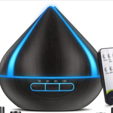 24V Custom Humidifier Colorful Atmosphere Light 500ML Essential Oil with Remote Control Essential Oil Diffuser Aromatherapy Machine