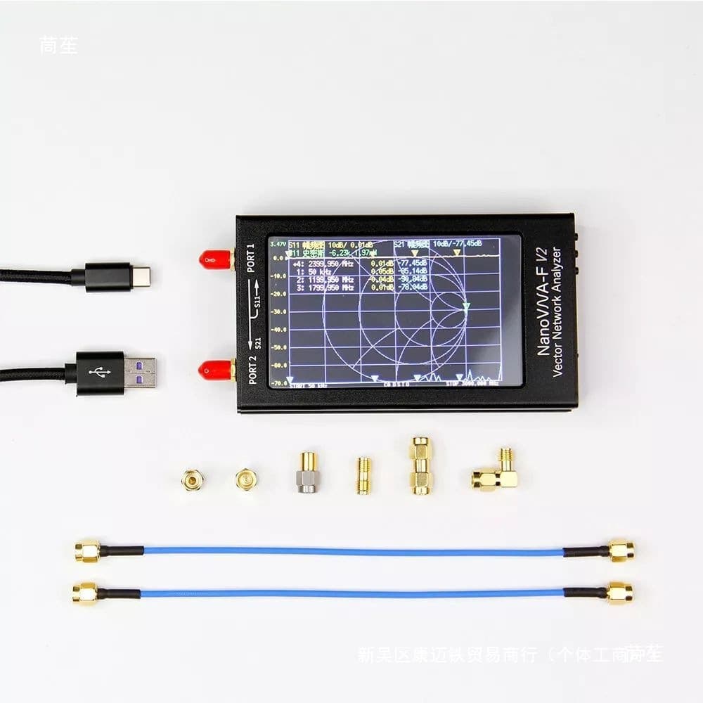 4.3" 50k-3G Antenna Analyzer 50kHz-3GHz Vector Network Analyzer NanoVNA-V2 F