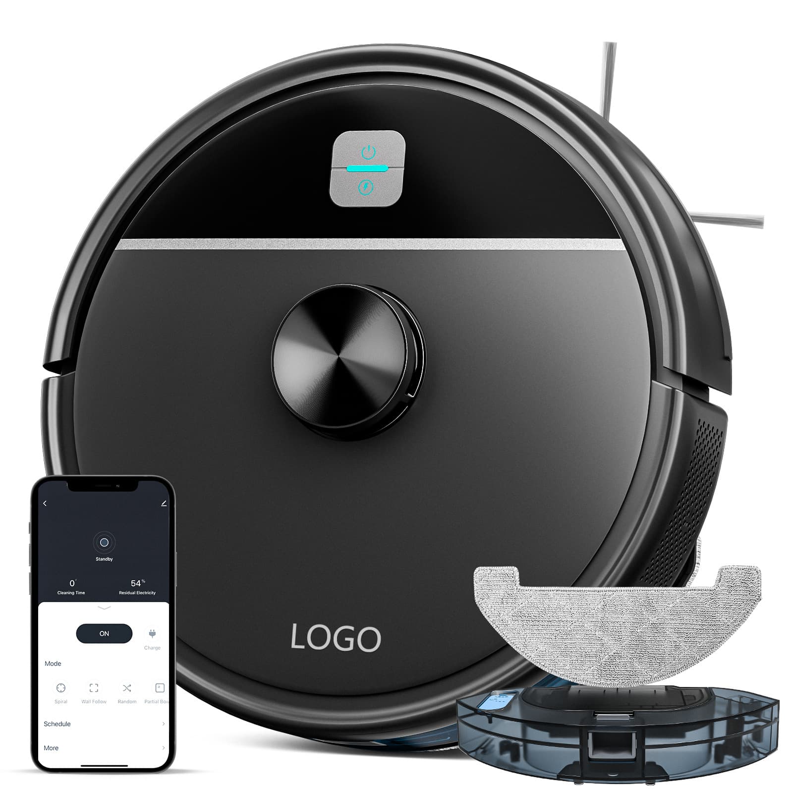 Custom MFL01 Robot Vacuum Cleaner, Home Smart Automatic LDS Mapping Laser Distance Measurement Obstacle Avoidance Vacuum