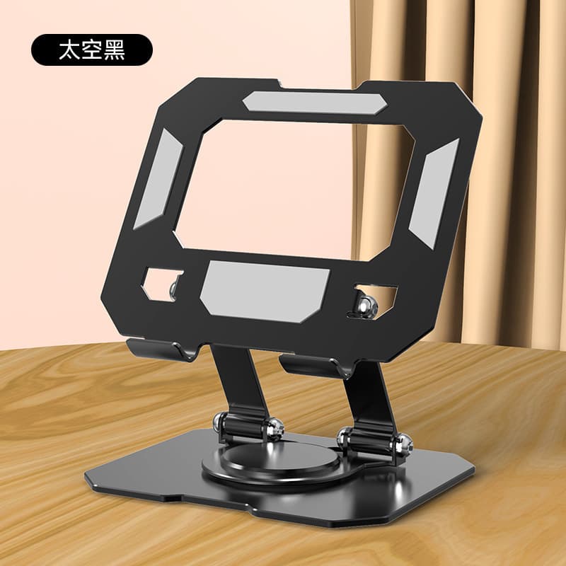 New Cross-Border Carbon Steel Tablet Stand 360° Lift Rotate Foldable Portable Heightening Metal Stand
