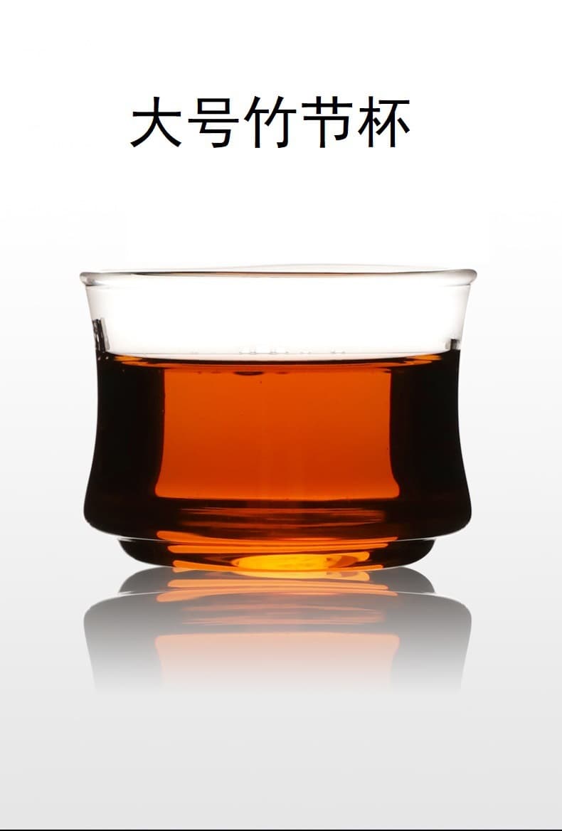 Wholesale Borosilicate Glass Tea Tasting Cup Large Bamboo Joint Cup Drinking Cup Small Wine Cup Home Kung Fu Tea Set Cup