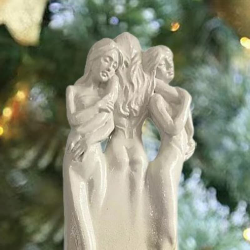 Resin Craft Sculpture of Three Sisters Meeting Goddess Hope Honor Harvest Home Decoration Ornament Modern Simplicity Style