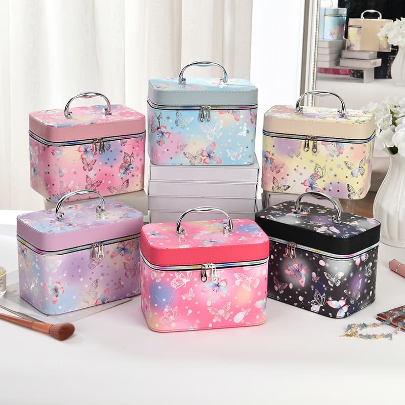 Large Capacity Premium Cosmetic Bag with Mirror, Ins Style, Convenient and Multi-functional Storage, One Piece Minimum Order