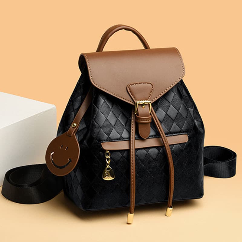 2026 New Fashion Women's Backpack, Trendy Casual Bag, Korean Style Textured Large Capacity Handbag