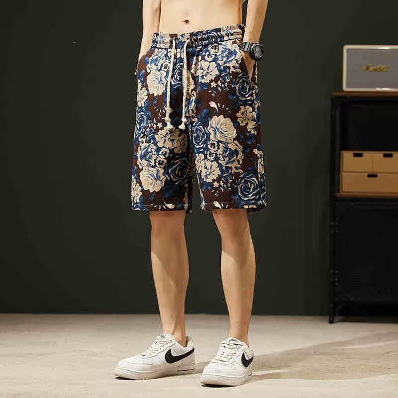 Summer New Casual Loose Shorts Men's Trendy Thin Beach Shorts American Style Sports 5-Inch Shorts