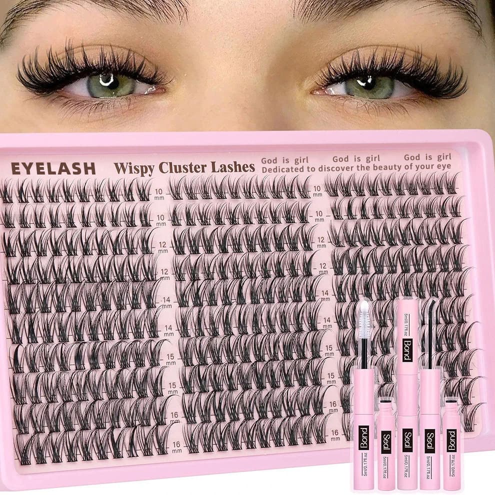 Foreign trade supply segmented eyelash book large capacity self-grafting 10-16mm mixed European and American DIY eyelash extension set