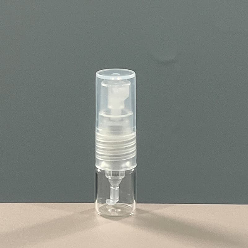 Mini Perfume Refill Bottle 1ml Transparent Glass Sample Bottle Portable Press-Type Glass Empty Bottle In Stock