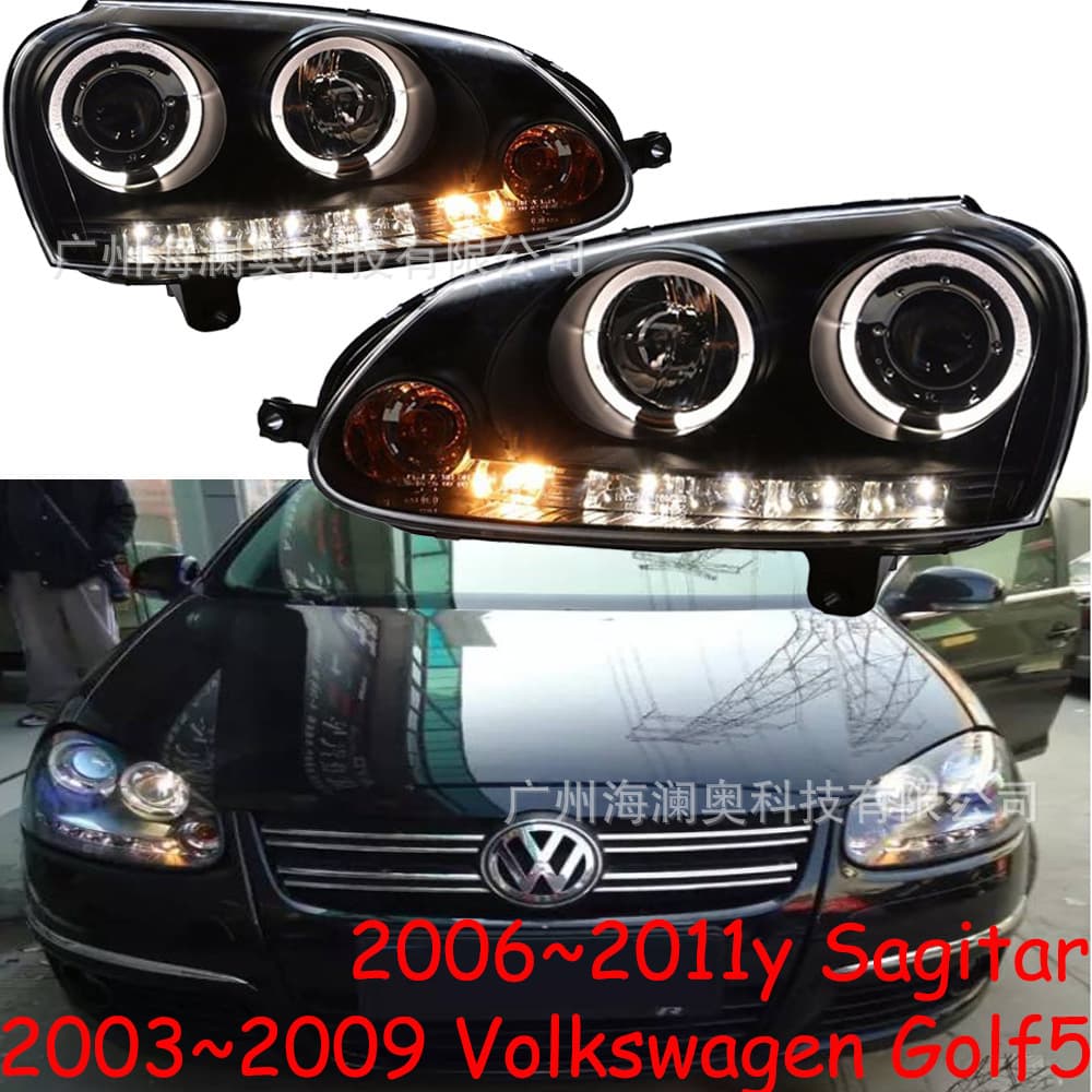 For Volkswagen Golf 5 Headlight Front Light Old Sagitar Daytime Running Light 2003-2008