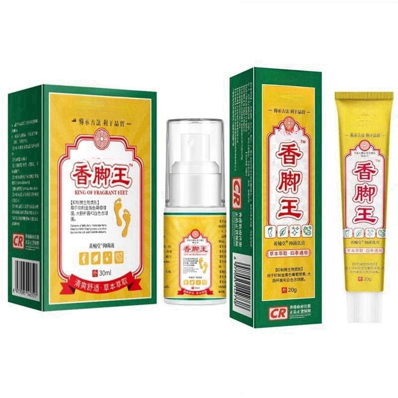 In Stock Xiangjiao Wang Foot Odor Sweat Athlete's Foot Spray Wolf Poison Spray Foot Itch Care Liquid Cream Drop Shipping