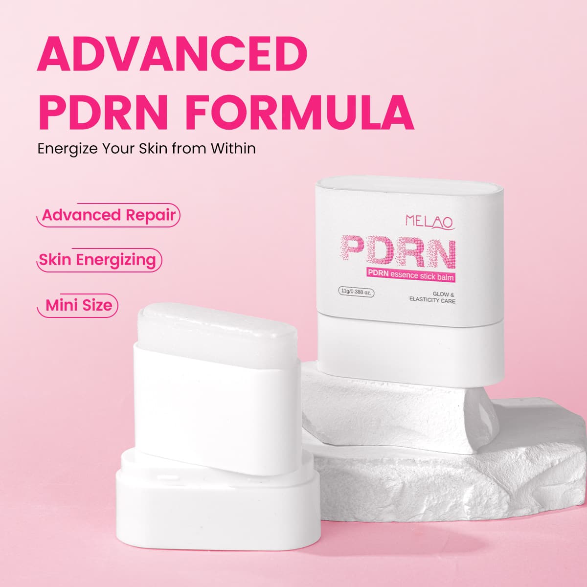 Cross-border PDRN Collagen Essence Stick OEM Multi-in-One Repair Essence Brightening Firming Solid Essence Wholesale