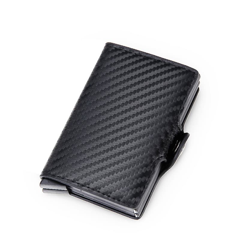 Carbon Fiber Metal Wallet Men's Automatic Pop-up Card Holder Money Clip Export Men's Wallet Wholesale Purse