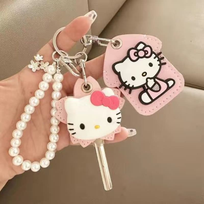 New Cartoon Cute Key Card Sleeve Keychain Access Card Water Drop Induction Community Induction Card Elevator Protector