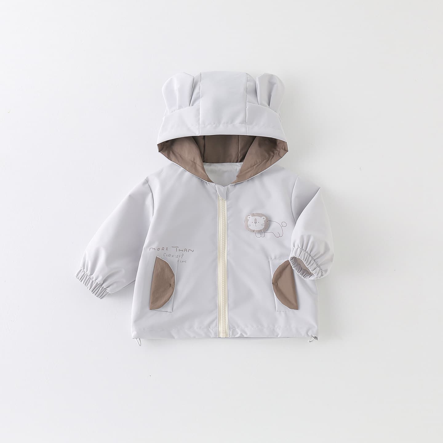 2026 New Baby Jacket Spring and Autumn Style Children's Spring Clothes Little Month Old Hooded Cartoon Jacket Jacket 0--2
