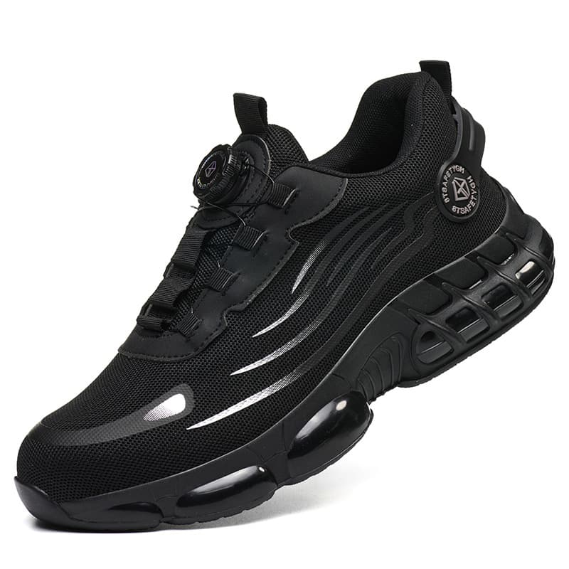 2026 New Safety Shoes Cross-Border Work Shoes Men's with Knob Anti-Smash Anti-Puncture High-Top Safety Shoes