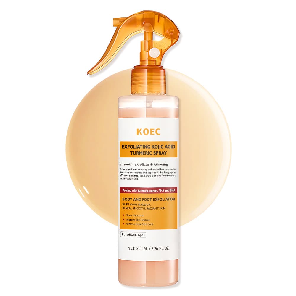 KOEC Cross-Border Turmeric and Kojic Acid Exfoliating Body Spray 200g