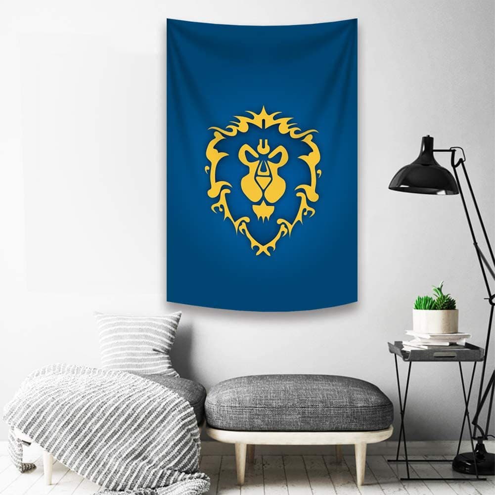 Manufacturer's supply World of Warcraft interior decoration hanging cloth flag supports one piece drop shipping creative application