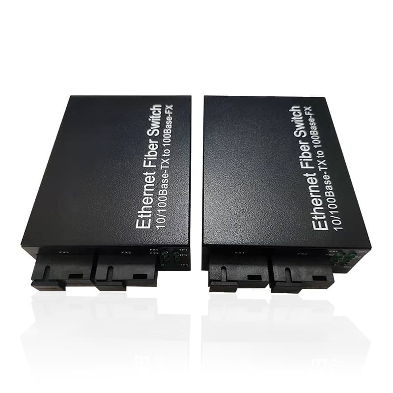 Reverse Power Supply POE 100M Fiber Optic Media Converter 2 Optical 1 Electrical, 2 Optical 2 Electrical, 3 Optical 2 Electrical Media Converter